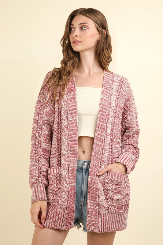 Stay Cozy Oversized Cardigan | Brick