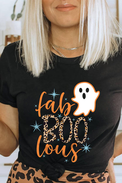 You're FaBOOlous Ghoul Cuffed Graphic Tee | Black | +Plus Available