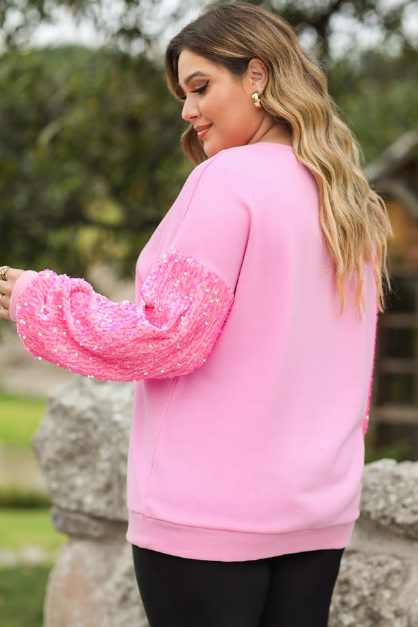 Just What I Need Sequin Long Sleeve | Pink