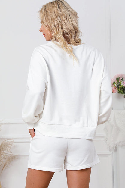 Gourd Vibes Only Loungewear Set | White | +Plus Available