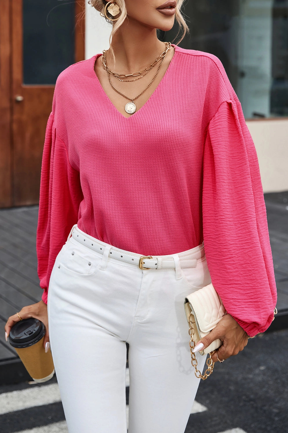 Everything Estella Long Sleeve Top | Pink