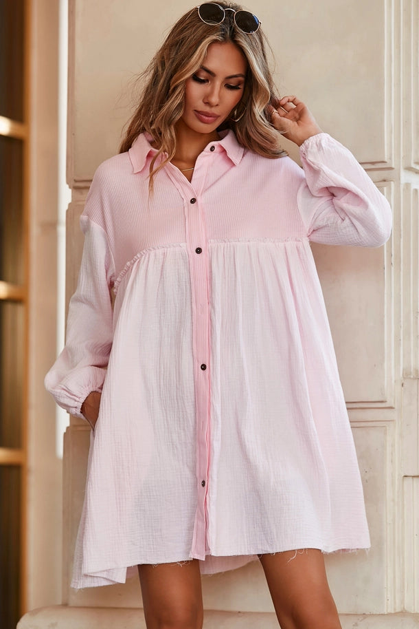 Bless Your Heart Shirt Dress | Pink