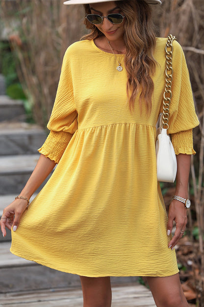 Meet You At Golden Hour Mini Dress | Yellow