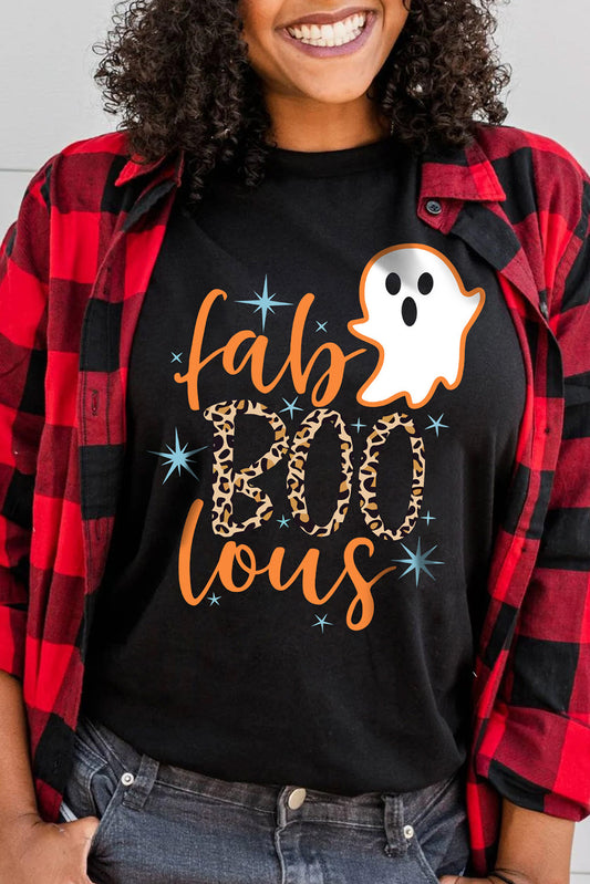 You're FaBOOlous Ghoul Cuffed Graphic Tee | Black | +Plus Available