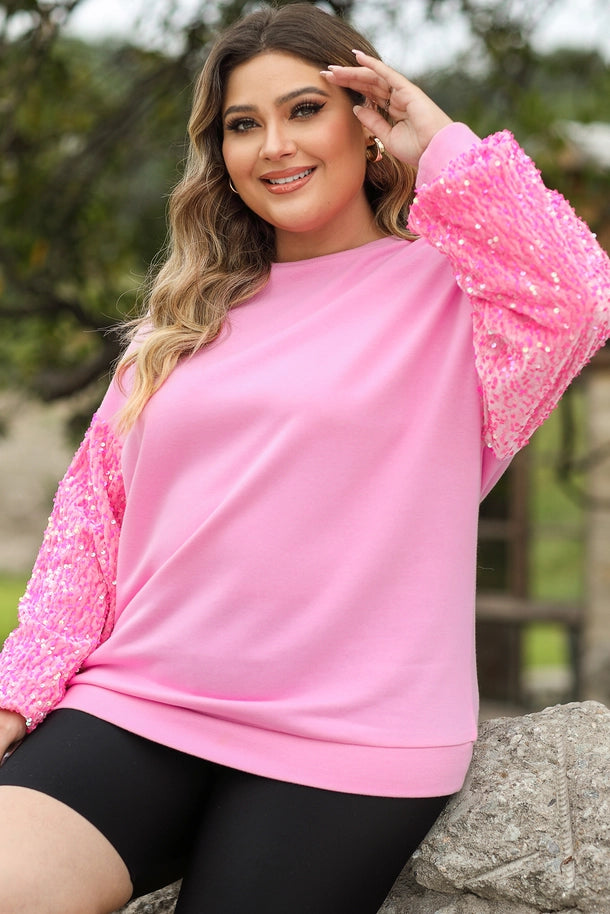 Just What I Need Sequin Long Sleeve | Pink