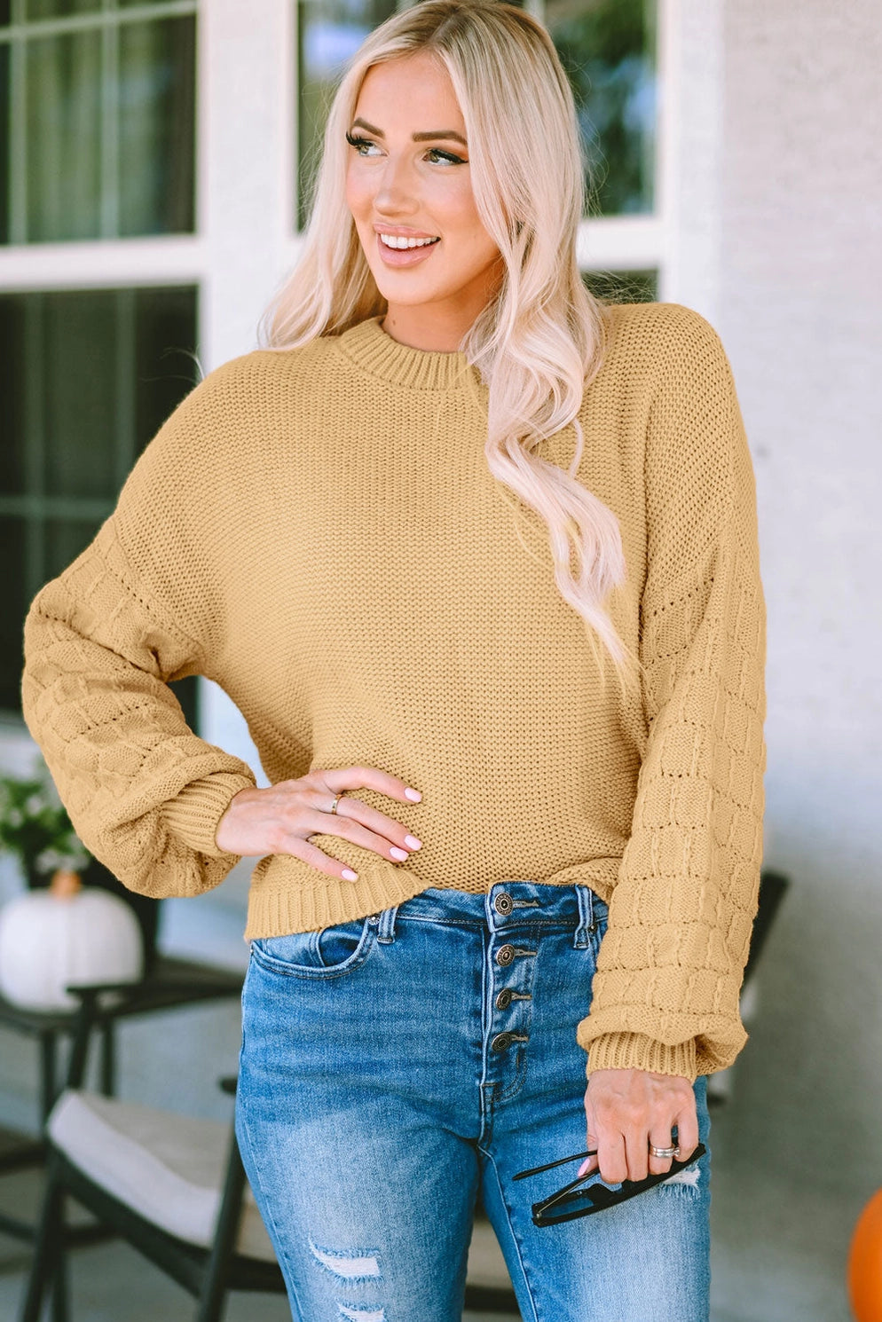 Lovely Lina Knit Sweater | Cream