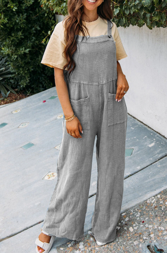 First Sign Of Fall Overalls | Gray