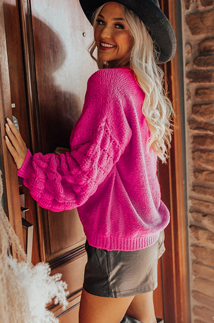 Just Juju Knit Sweater | Pink – Studio A Just Juju Knit Sweater | Pink – Studio A