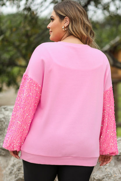 Just What I Need Sequin Long Sleeve | Pink