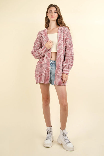 Stay Cozy Oversized Cardigan | Brick